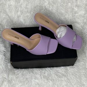 New Fashion Nova Lavender Mules